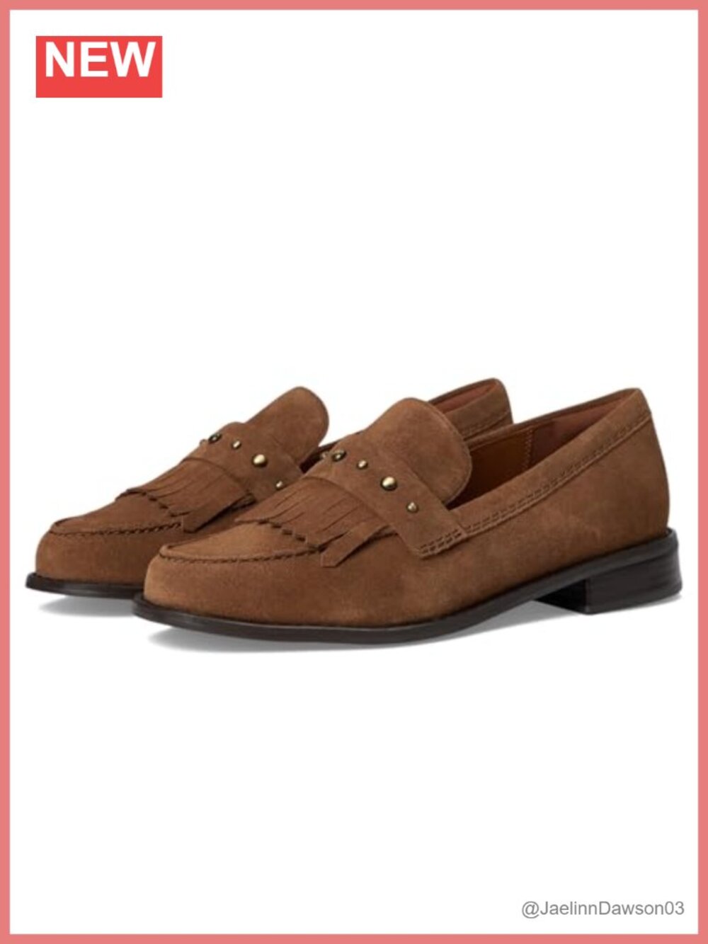 Clarks Suede Loafers with Fringe Slip-On Women Comfort